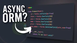 Tortoise ORM for Python Projects - Simple & ASYNC