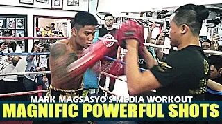 MAGSAYO nagpakitang Gilas sa kanyang Media Workout para sa nalalapit na laban kontra Panya Uthok