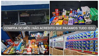 A MAIOR COMPRA QUE JÁ FIZEMOS | TEM QUE DURAR O MÊS TODOO