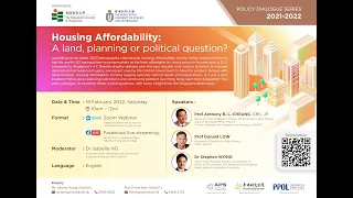 [Policy Dialogue Series] Housing Affordability: A land, planning or political question?