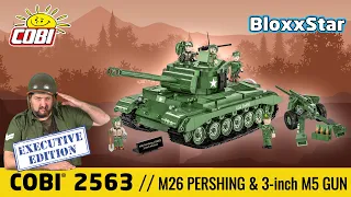 COBI® 2563 🇺🇸 M26 PERSHING & 3-inch M5 GUN "EXECUTIVE EDITION"💥5 Figuren ▶️ REVIEW & HISTORY 💬 📽️ 4K