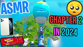 ASMR Gaming 🥺 Fortnite Chapter 2 in 2024 iPhone Relax Gum Chewing 🎮🎧 Controller Sounds + Whispers 💤