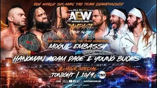 WWE 2K23 Mogul Embassy Vs. The Elite | ROH World 6-Man Championship | AEW Rampage Grandslam 2023