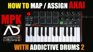 How To Map Pads  AKAI MPK mini MK2  With Addictive Drums 2