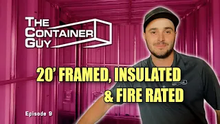 Converting A Shipping Container Into An Insulated, Fire Rated Utility Building | The Container Guy