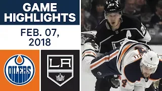 NHL Game Highlights | Oilers vs. Kings - Feb. 7, 2018