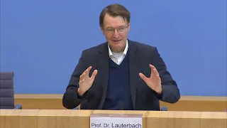 Bundesgesundheitsminister Prof. Karl Lauterbach zur aktuellen Corona-Lage am 28.01.2022