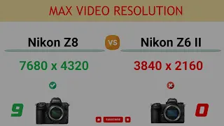 Nikon Z8 vs Nikon Z6 II Comparison: 12 Reasons to buy the Z8 and 5 Reasons to buy the Z6 Mark II