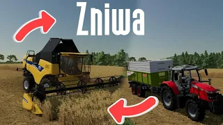 🔥 Pierwsze żniwa W Fs22🔥 ✔New Holland i Massey w akcji✔