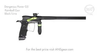 Dangerous Power G5 Paintball Gun - Black/Lime - Visual 360