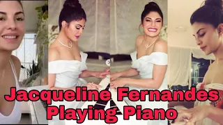 Jacklin playing piano in home 😍 | ❤️Jacqueline new romantic video #jacklin | Hot Heroine