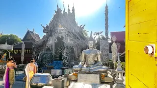 【4K Stroll】Wat Sri Suphan - Chiang Mai - Thailand / The World's First Silver Temple
