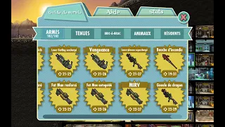 Toutes les armes - Fallout Shelter