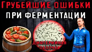 Грубейшие ошибки при ферментации