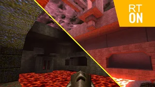 Quake - Ray Tracing Mod - ON vs OFF Comparison