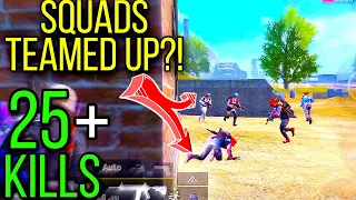 2 PRO SQUADS ATTACKED ME & THIS HAPPEND? | 25 KILLS SOLO VS SQUAD | PUBG MOBILE TACAZ