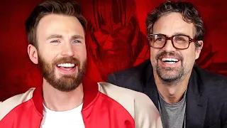 Chris Evans and Mark Ruffalo Try To Survive Thanos' Snap