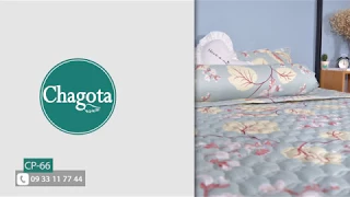 Chăn ga gối đệm rẻ đẹp | Drap giường hoa lá _COTTON POLY _ CP-66