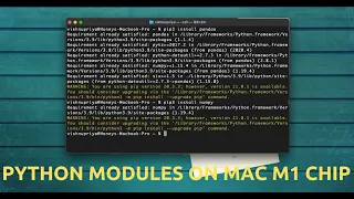 How to Install Python Modules on Mac M1 Chip | Python on Mac M1 Chip