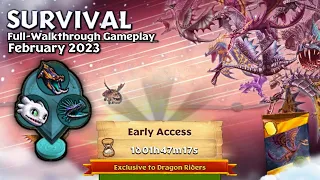 Survival (February 2023) — Gauntlet Event Full Walkthrough Gameplay | Dragons: Rise of Berk