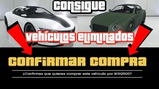 COMO CONSEGUIR LOS COCHES ELIMINADOS DE GTA ONLINE