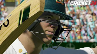 Cricket 24 Gameplay 5-5 Over Match Gameplay on PS5.