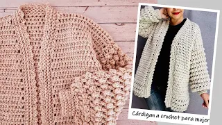 Cárdigan/suéter a crochet para mujer ¡Paso a paso!!