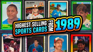 TOP 15 Most Valuable Sports Cards from 1989 recently sold on eBay Rookie & Error Cards