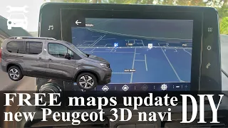 БЕСПЛАТНОЕ обновление карт NEW Peugeot 3D NAVI