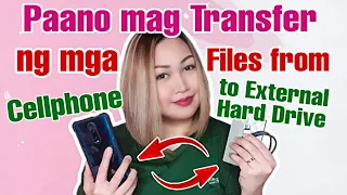 HOW TO TRANSFER FILES FROM PHONE TO EXTERNAL HARD DRIVE | TAGALOG TUTORIAL