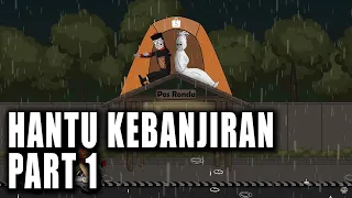 Warga dan Hantu Kebanjiran (Part 1) - Animasi Horor Kartun Lucu - Warganet Life