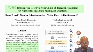 Chain of Thought with Retrieval for LLMs