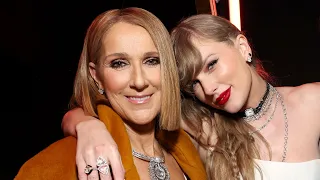 GRAMMYs: Taylor Swift and Celine Dion Share Sweet Backstage Embrace