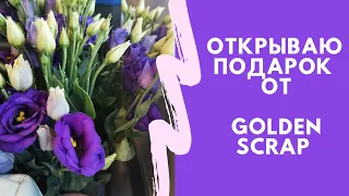 Скрапбукинг распаковка/ Подарок от Golden Scrap