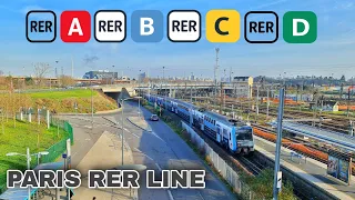 🇨🇵 RER in Paris - The Line A,B,C,D (2022) Euro Express