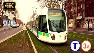 【4K】🇫🇷PARIS TRAMWAY LINE 3A》Direction Pont de Garigliano and Porte de Vincennes 2021