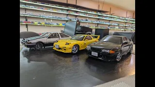 1:18 Diecast Review Unboxing Nissan Skyline R32 GTR Initial D version by AutoArt