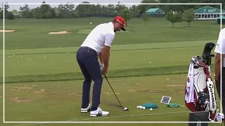 Watch Dustin Johnson Wedge Swing Sequence On The Range