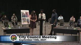 September 13th, 2021 City Council Meeting