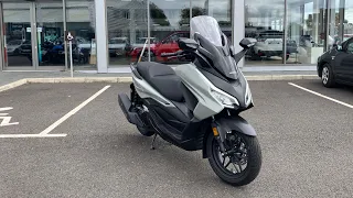 Honda Forza125 NSS125 scooter in Pearl Falcon Grey