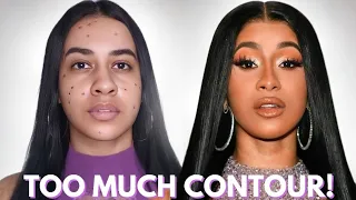 MAKEUP TRANSFORMATION CARDI B | STEP BY STEP