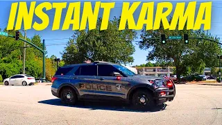 DRIVER GET INSTANT KARMA Road Rage Bad Drivers Hit and Run Brake Check Dashcam Tesla Cam