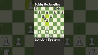 London System Chess opening trap #shorts