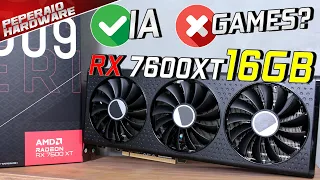 Review RX 7600 XT 16GB: Uma 7600 relançada com mais VRAM, bom para GAMES ou IA? (vs 7600 / RTX 4060)