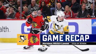 Pittsburgh Penguins vs Chicago Blackhawks | February 15, 2024 | Game Highlights | NHL Regular Season