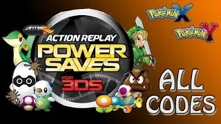 Datel Powersaves 3DS: All Codes for Pokémon X and Y as of 5/20/14