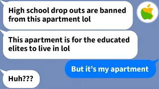 【Apple】 I was harassed for not having gone to college, so I kicked the "elites" out of their house