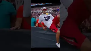 Rob Gronkowski was thrown out by security #wwe