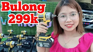 Máy siết ốc, Mở bulong, bắn vít tôn 299k Giá Rẻ Quá | Cu Bờm tv 0929.826.628