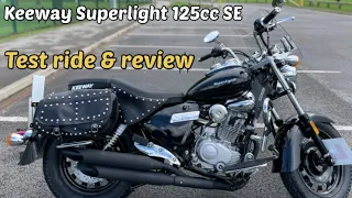 Keeway Superlight 125. Review and test ride. The best 125cc cruiser? Cheap motorcycle. Bargain bike.